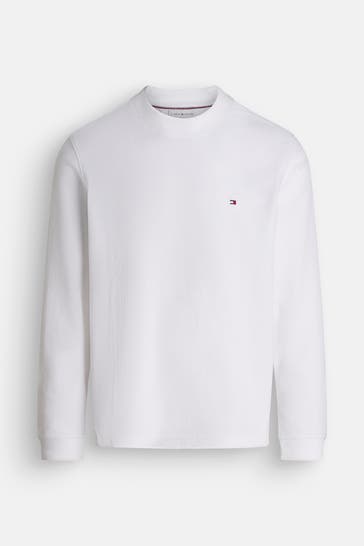 TOMMY HILFIGER Strickpullover weiß