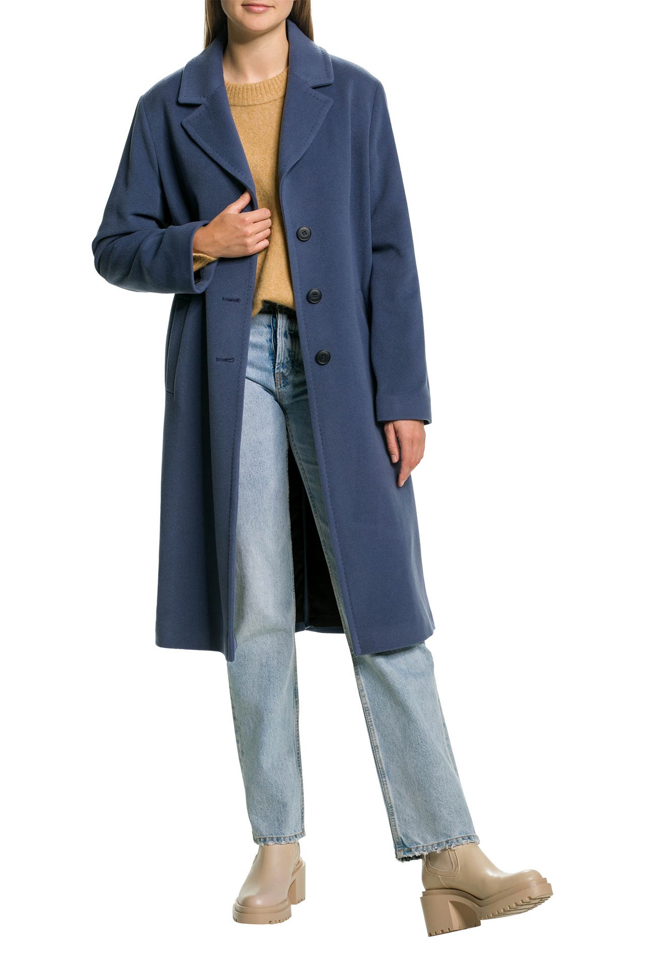 Wintermantel rauchblau clearance