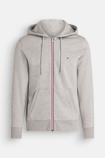 TOMMY HILFIGER Sweatjacke grau