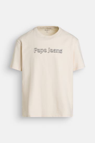PEPE JEANS T-Shirt 'Cael' creme