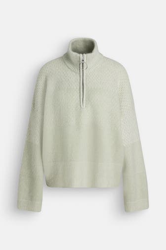 HOLZWEILER Wollmix-Pullover lindgrün