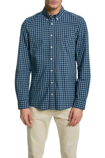 MARC O'POLO Casual-Hemd blau kariert