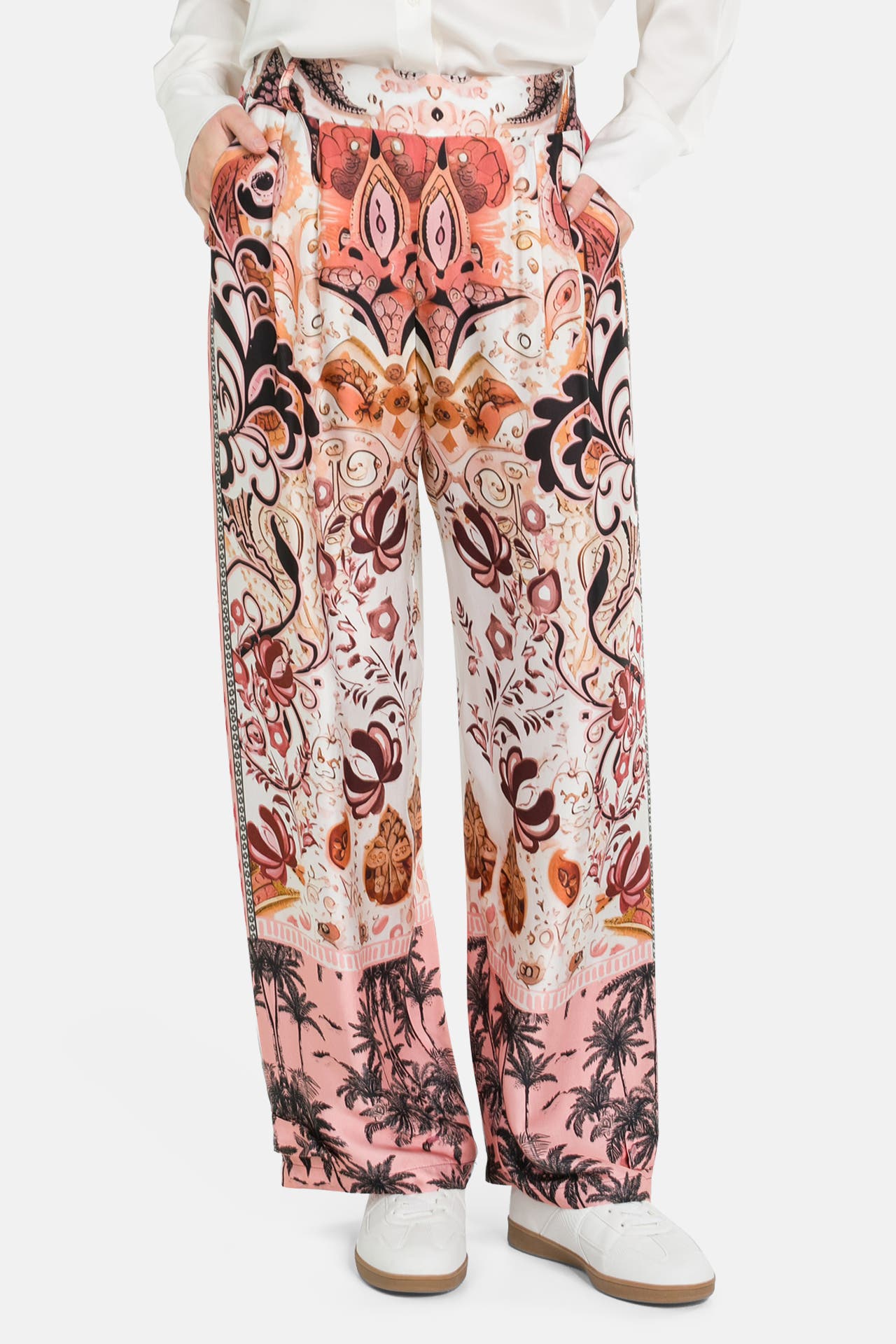 MISS GOODLIFE Stoffhose 'Bohème Glamour' gemustert, Bild 1