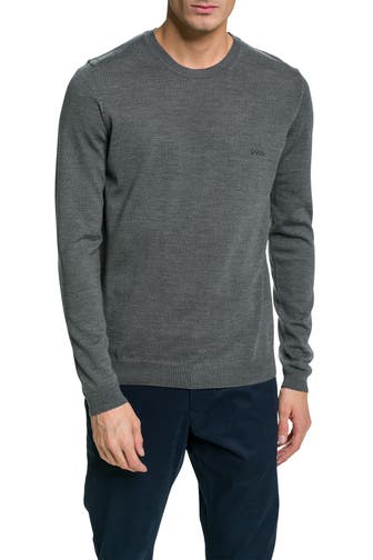 BOSS Strickpullover 'Bagritte' grau