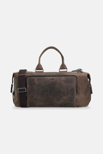 STRELLSON Leder-Weekender braun