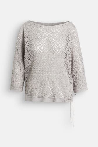 BETTY BARCLAY Strickpullover silber