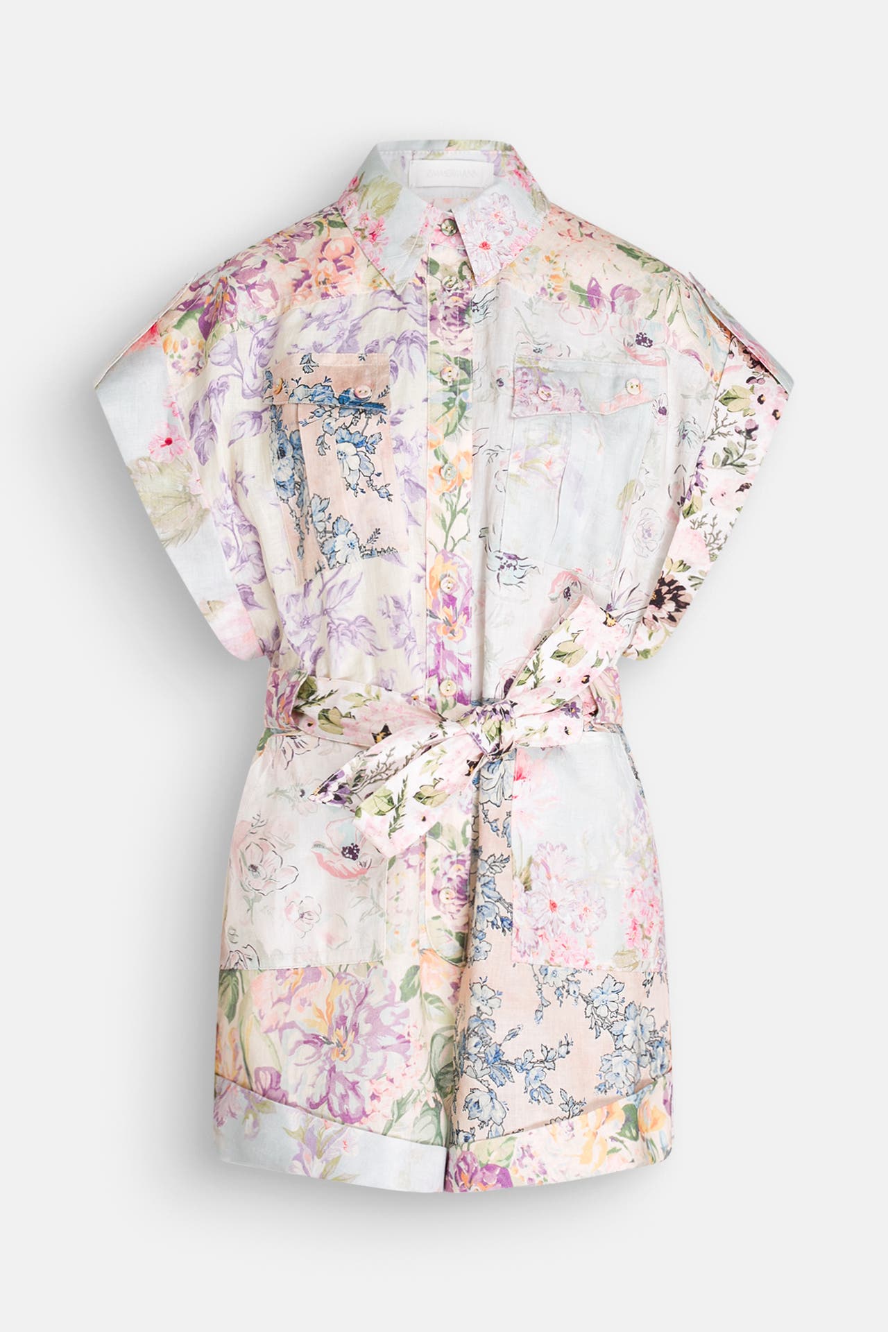 ZIMMERMANN Leinen-Jumpsuit 'Halliday' floral, Bild 1