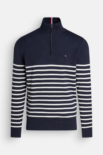 TOMMY HILFIGER Strick-Troyer gemustert
