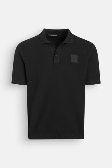 KARL LAGERFELD Polo-Shirt schwarz