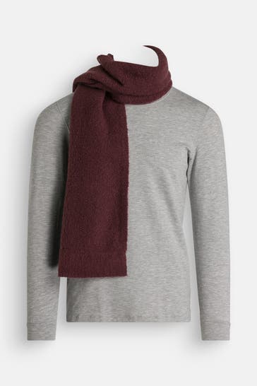 CALVIN KLEIN Strickschal bordeaux