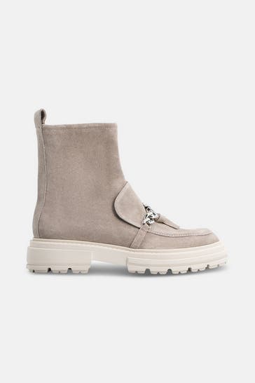 KENNEL & SCHMENGER Lederstiefel 'Amira' grau