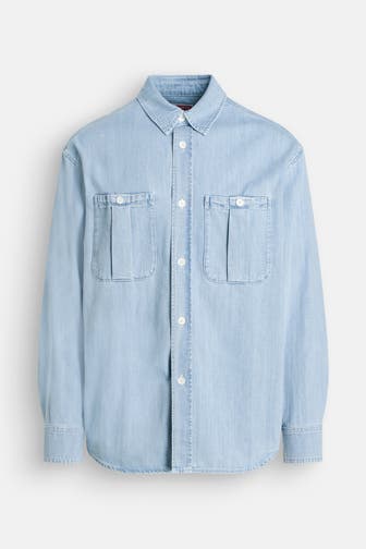 KENZO Jeanshemd 'Camicia' hellblau