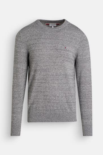 TOMMY HILFIGER Strickpullover grau
