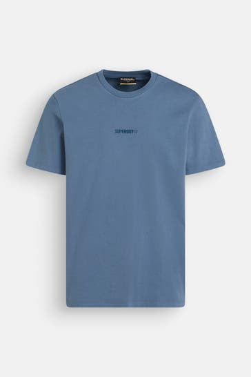 SUPERDRY T-Shirt taubenblau