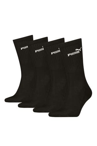 PUMA 4er-Pack Socken schwarz