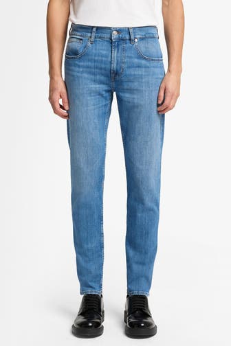 7 FOR ALL MANKIND Jeans blau slim tapered