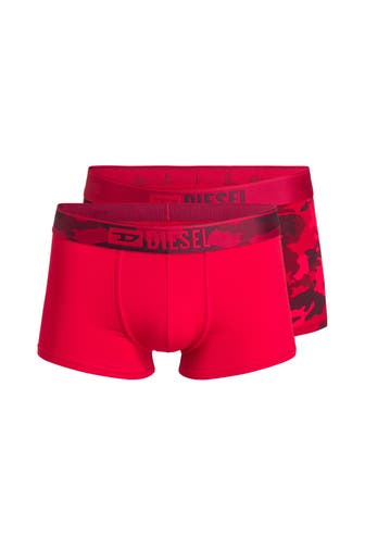 DIESEL 2er Pack Boxertrunks rot gemustert