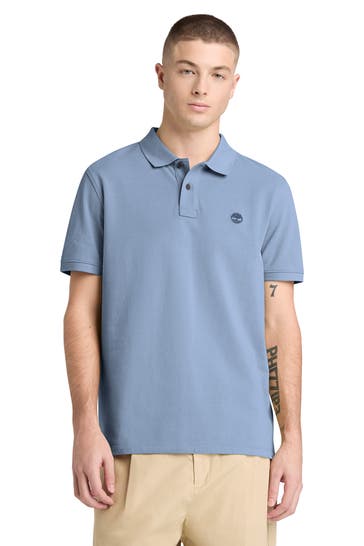 TIMBERLAND Polo-Shirt 'River' taubenblau
