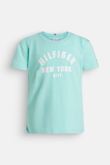 TOMMY HILFIGER T-Shirt meergrün