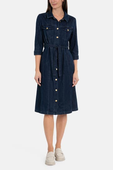 TOMMY HILFIGER Jeanskleider königsblau