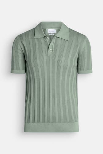 BALDESSARINI Strick-Polo 'Klosy' graugrün