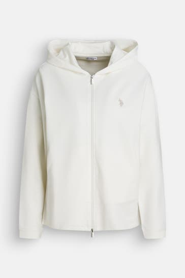 U.S. POLO ASSN. Sweatjacke 'Elois' weiß