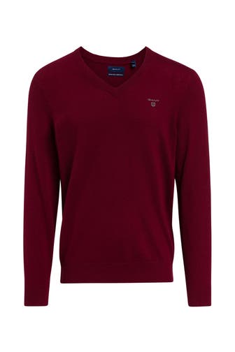 GANT Wollpullover dunkelrot
