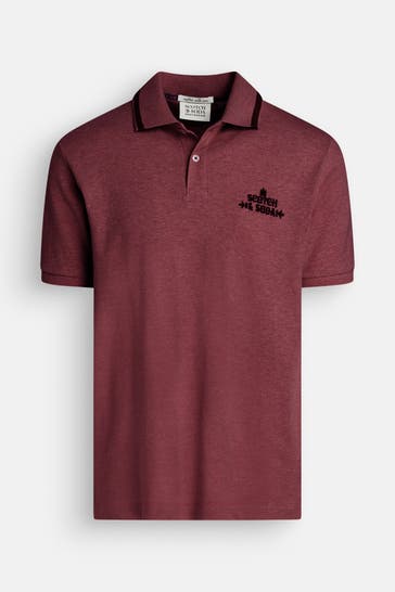 SCOTCH & SODA Polo-Shirt burgunder