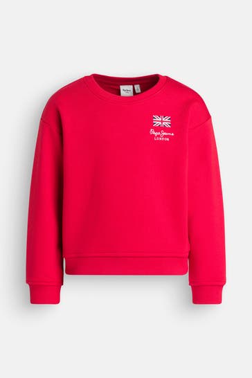 PEPE JEANS Sweatshirt 'Marie' rot
