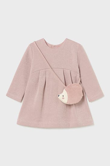 MAYORAL Set: Kleid & Tasche altrosa