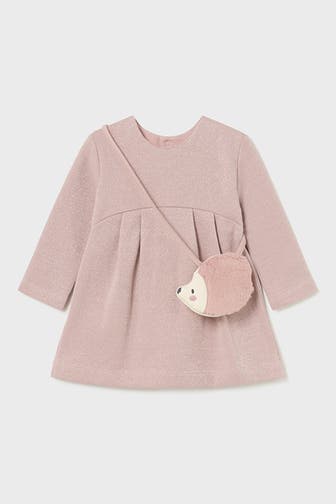 MAYORAL Set: Kleid & Tasche altrosa