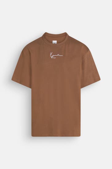 KARL KANI T-Shirt 'Small Signature Essential' braun