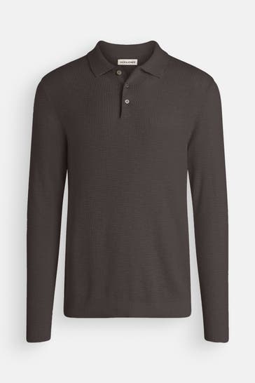 JACK & JONES Strick-Polo 'JHWCooper' grau