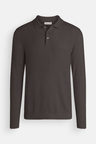 JACK & JONES Strick-Polo 'JHWCooper' grau