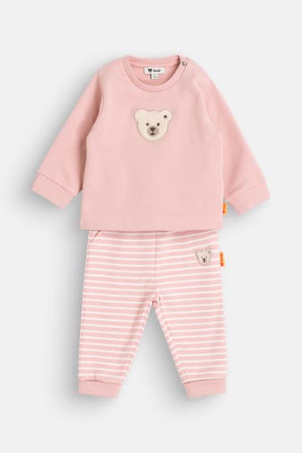 STEIFF Set: Sweatshirt und Sweatpants rosa