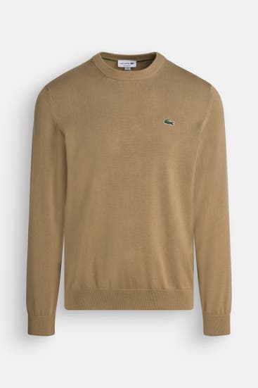 LACOSTE - Strickpullover hellbraun
