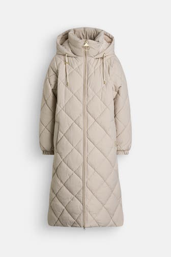 BARBOUR Steppmantel 'Kirkton' beige