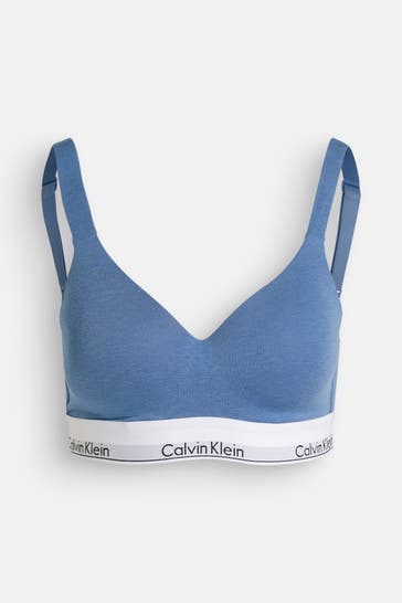 CK UNDERWEAR Bralette taubenblau