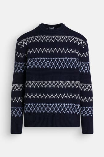 KNOWLEDGE COTTON APPAREL Wollpullover gemustert