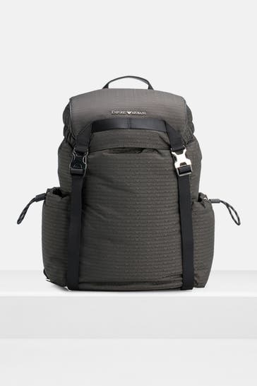 EMPORIO ARMANI Rucksack gemustert