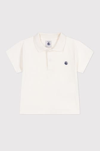 PETIT BATEAU Polo-Shirt weiß