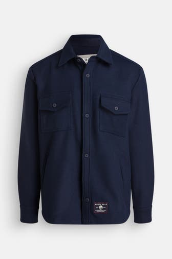 NORTH SAILS Wollmix-Overshirt navy