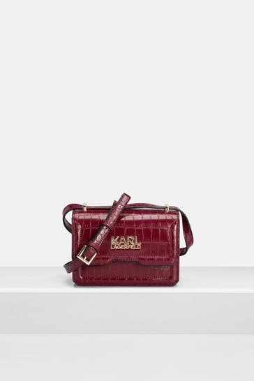 KARL LAGERFELD Umhängetasche bordeaux