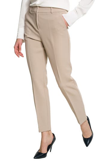 COMMA, Stoffhose greige