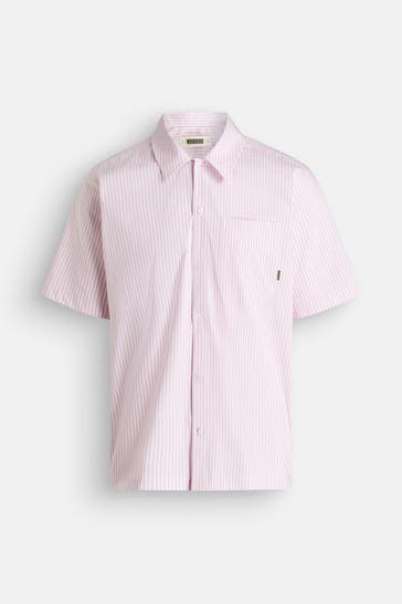 WOODBIRD Kurzarmhemd 'Banks' gestreift