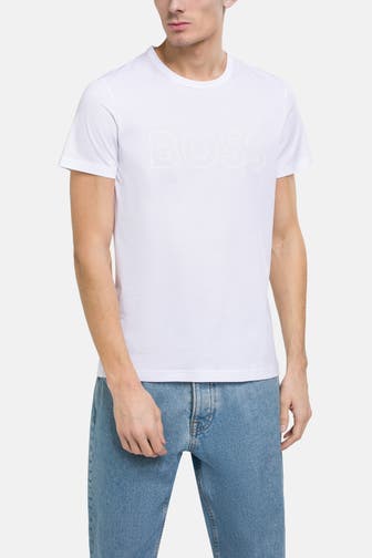 BOSS GREEN T-Shirt 'Teebo' weiß