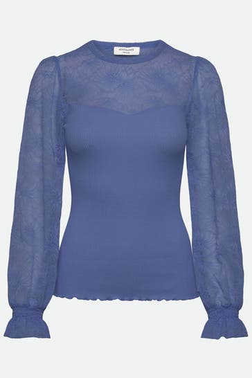 ROSEMUNDE Longsleeve azurblau