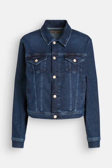 7 FOR ALL MANKIND Jeansjacke dunkelblau