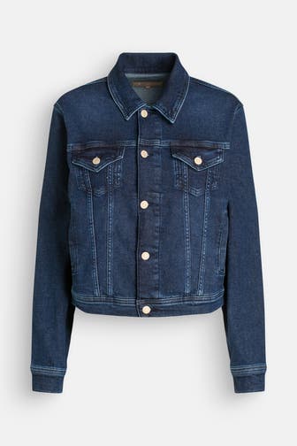 7 FOR ALL MANKIND Jeansjacke dunkelblau