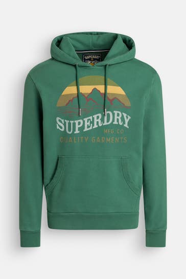 SUPERDRY Hoodie waldgrün